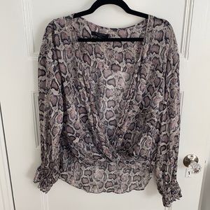 All saints medium long sleeve top